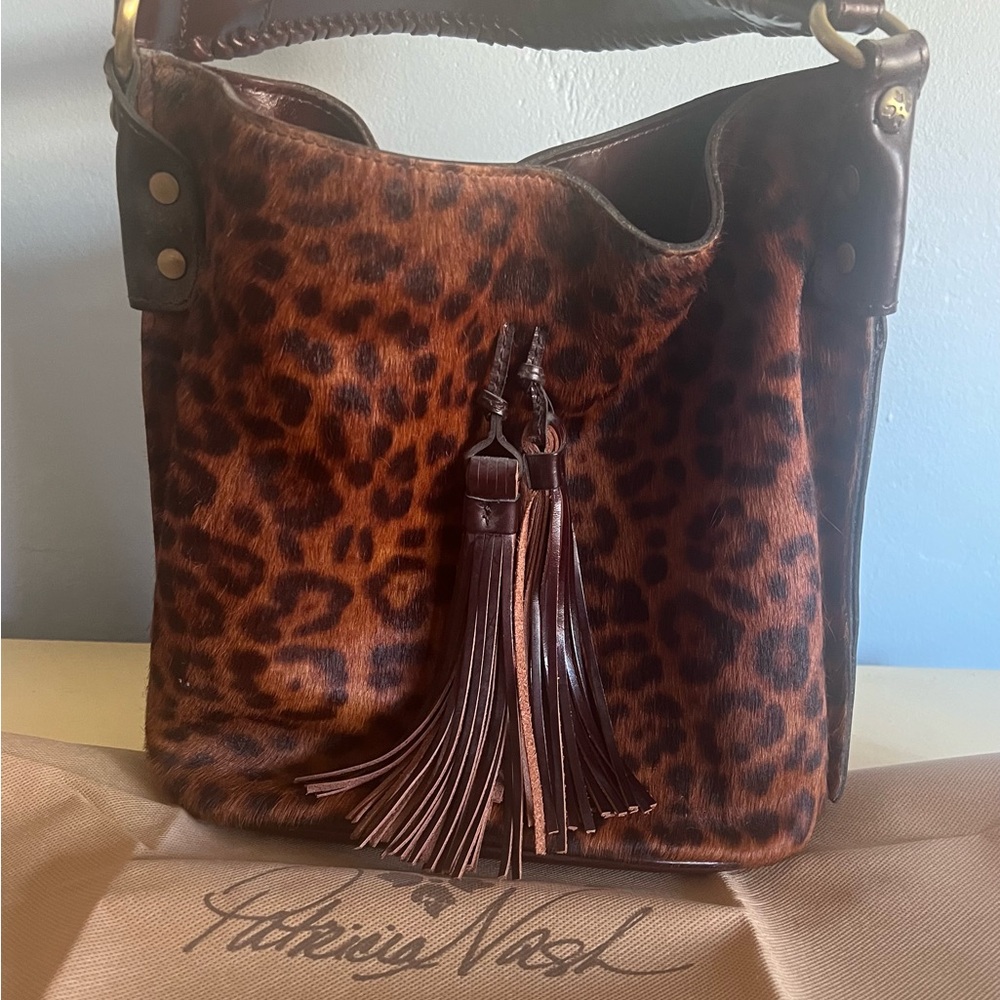 Patricia Nash Leather and Nubuck Bucket purse